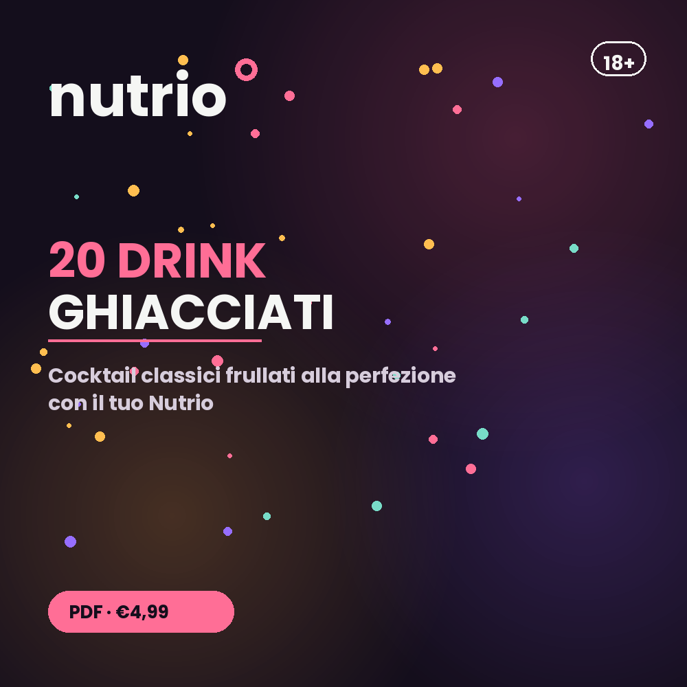 Ricettario Nutrio — 20 Drink Alcolici Ghiacciati (18+)